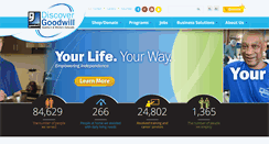 Desktop Screenshot of discovermygoodwill.org